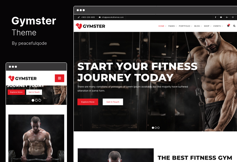 Tema Gymster - Tema WordPress pentru fitness și sală de gimnastică