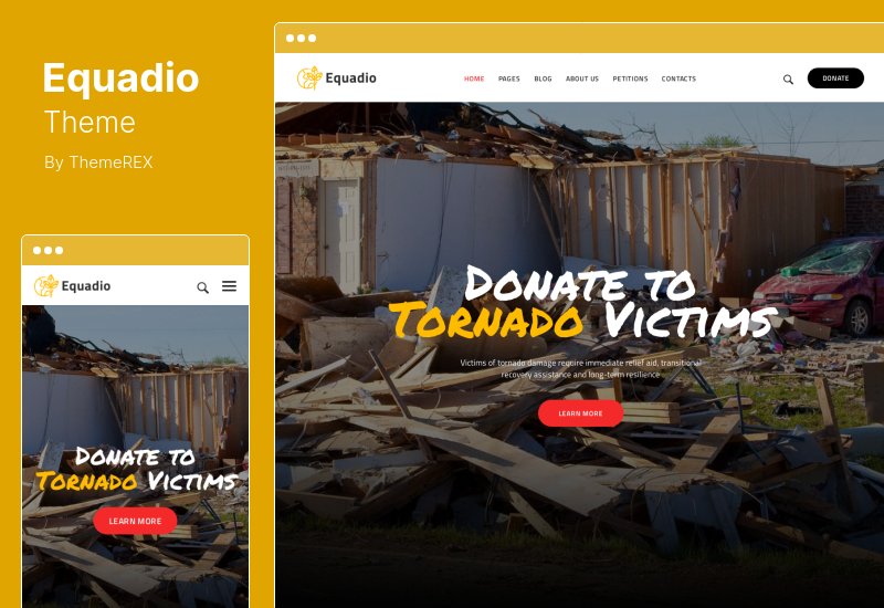 Motyw Equadio - NonProfit i środowiskowy motyw WordPress