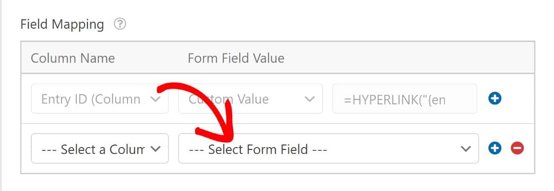 mapping form fields