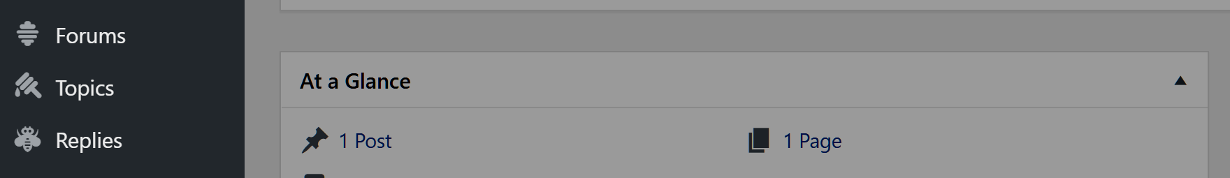 bbPress 侧边栏菜单