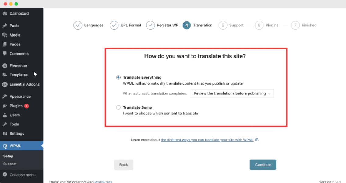 WordPress サイトを翻訳する Translate WordPress sites