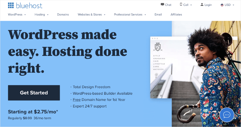 bluehost-wordpress-hosting - IsItWP - 免費的 WordPress 主題檢測器 Bluehost