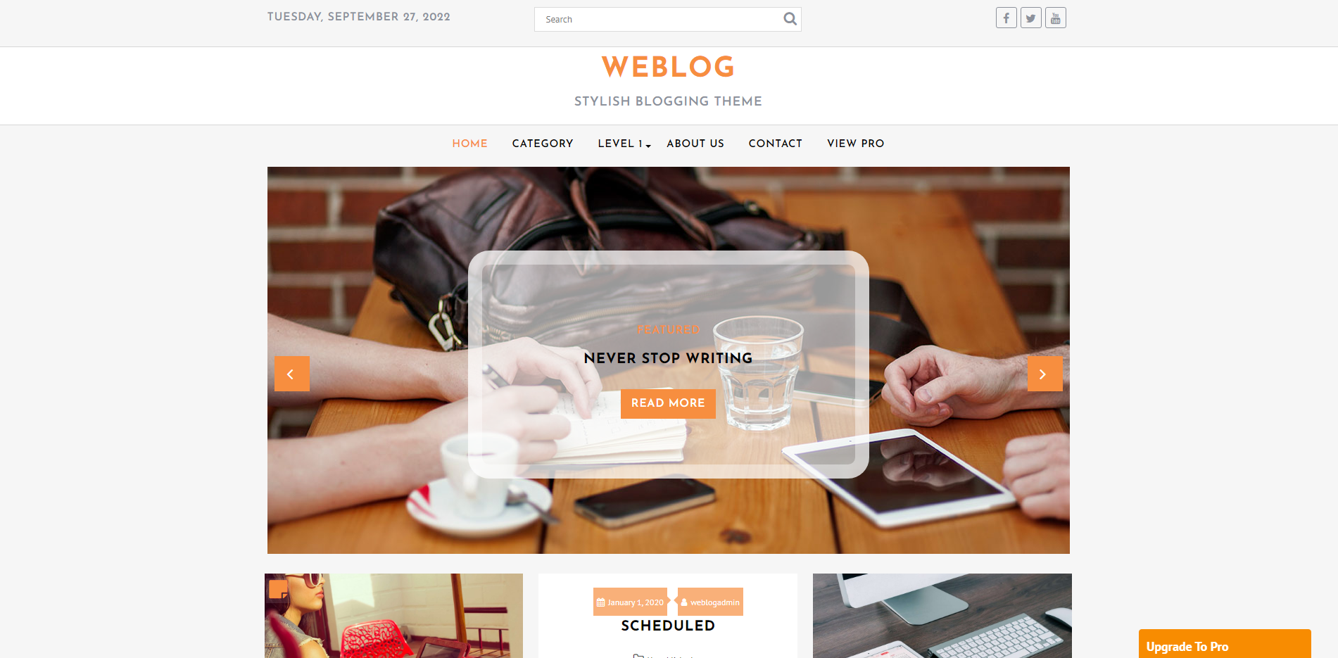 博客 - 免费的 WordPress 博客主题