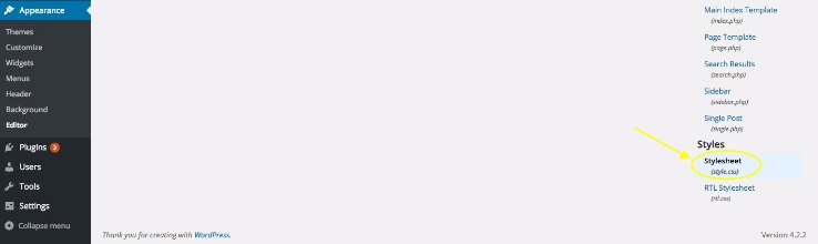 akses file style.css
