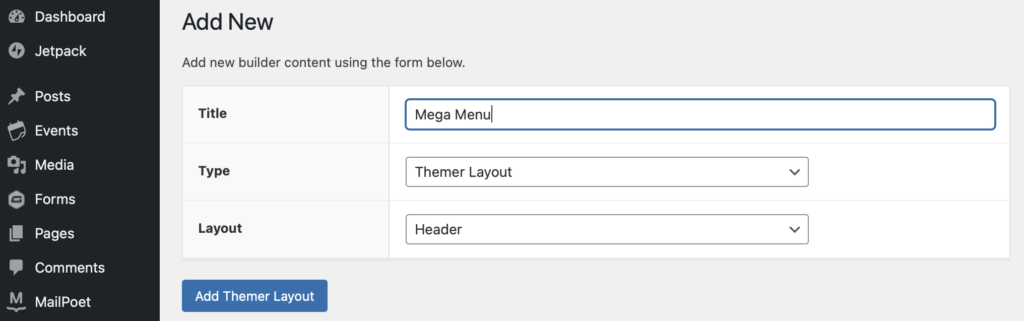 Beaver Builder aggiunge un nuovo layout dell'intestazione Beaver Themer