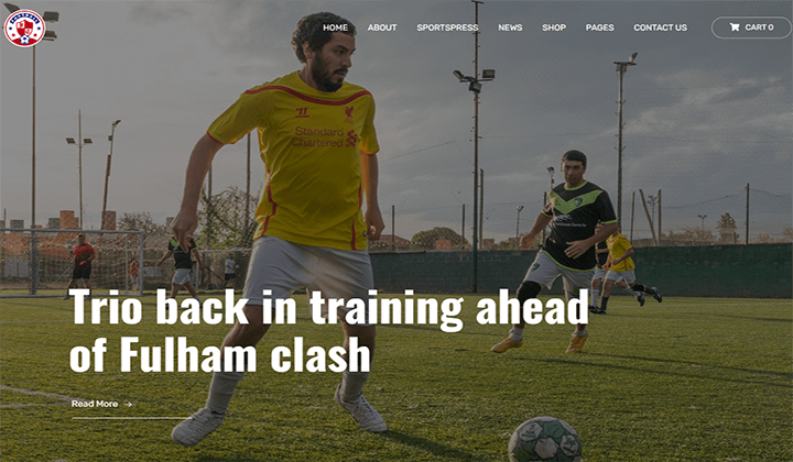 9+ 2022 年足球俱乐部和足球的最佳 WordPress 主题 5 WordPress themes for football clubs and soccer