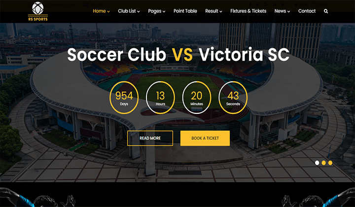 9+ 足球俱乐部和足球 2022 的最佳 WordPress 主题 8 rssports 21