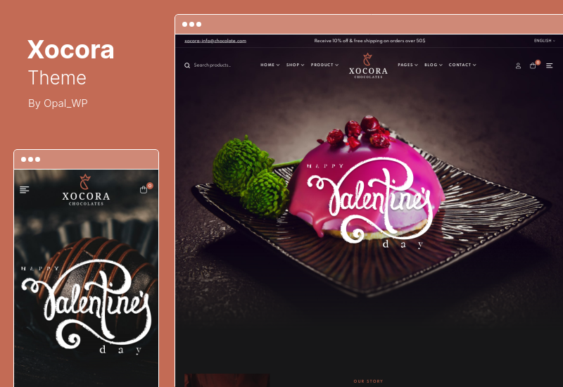Tema Xocora - Tema WordPress WooCommerce pentru panificație alimentară