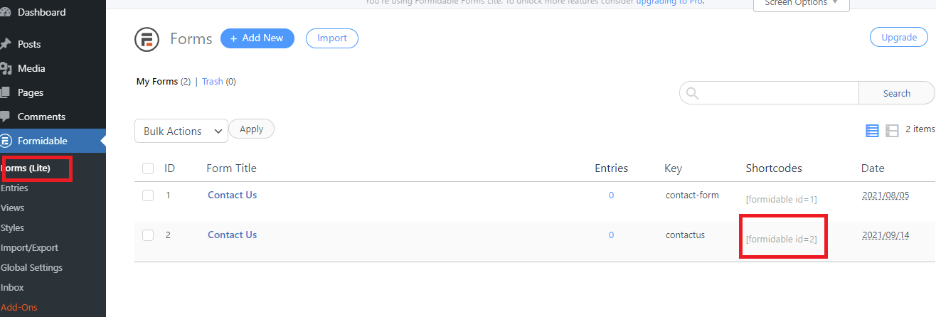 สร้างแบบฟอร์มการติดต่อใน Wordpress 19