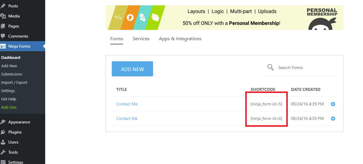 สร้างแบบฟอร์มการติดต่อใน Wordpress 9