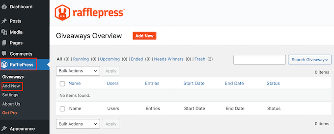 Ein neues Werbegeschenk in WordPress erstellen