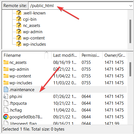 通过 filezilla 访问维护文件
