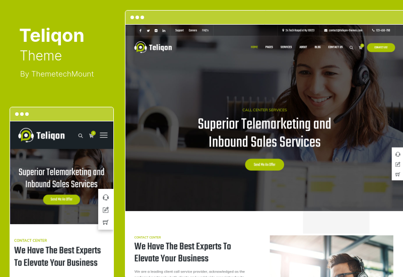 Tema Teliqon - Tema de WordPress para Call Center y Telemarketing