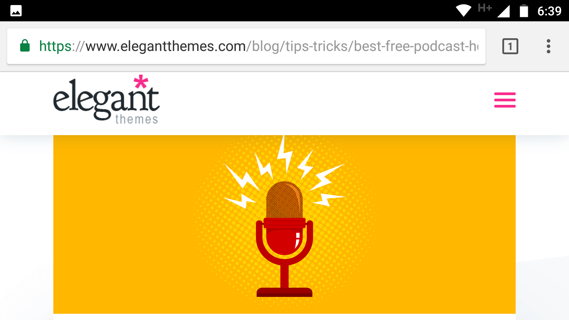 专注于图像的移动网站。