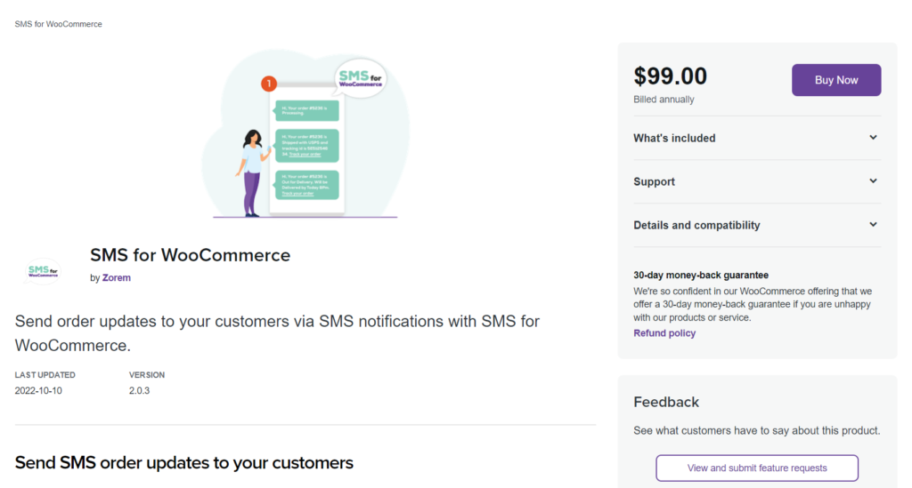 Plugin SMS pour WooCommerce