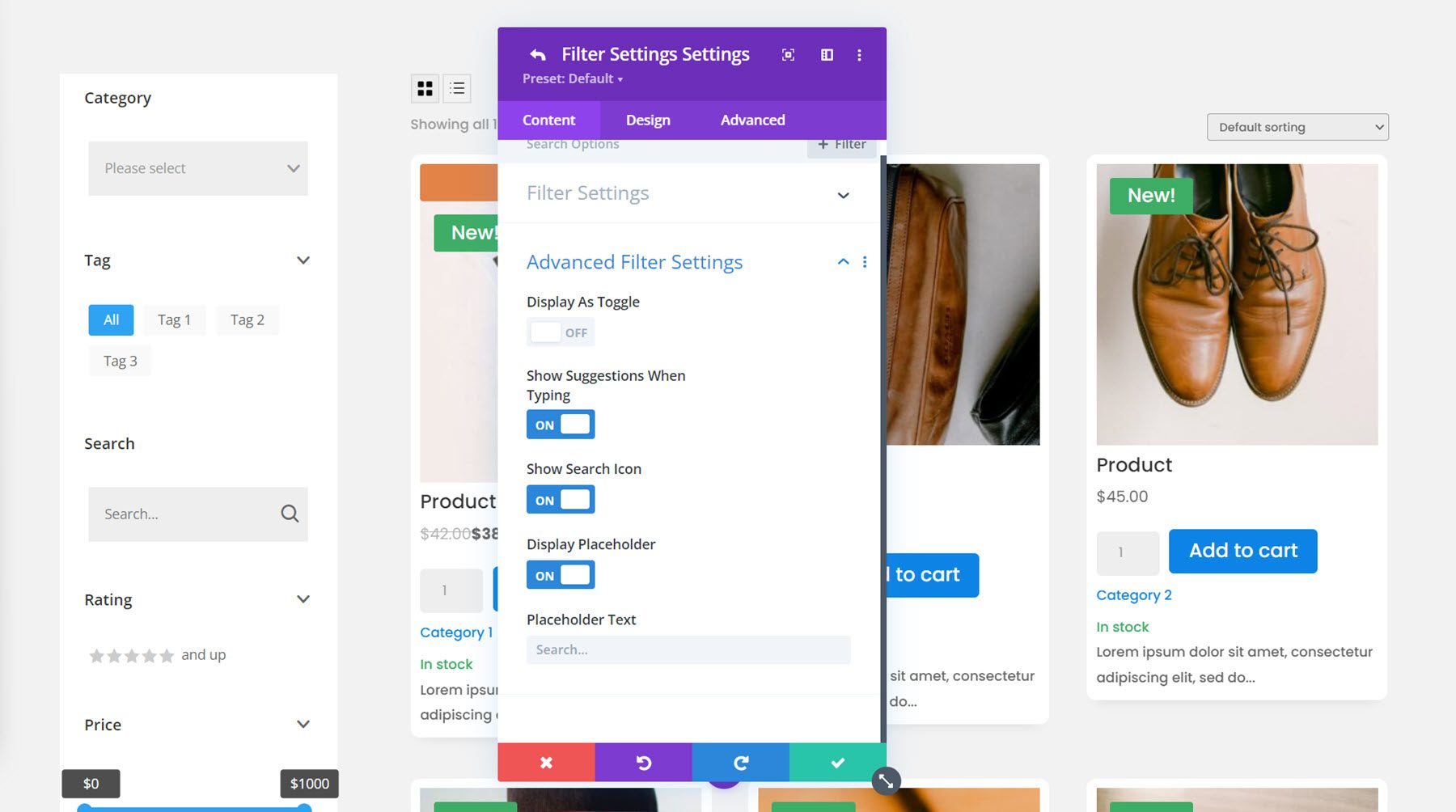 Divi プラグイン ハイライト Divi Shop Builder 検索