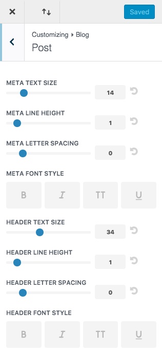 Divi 主题定制器