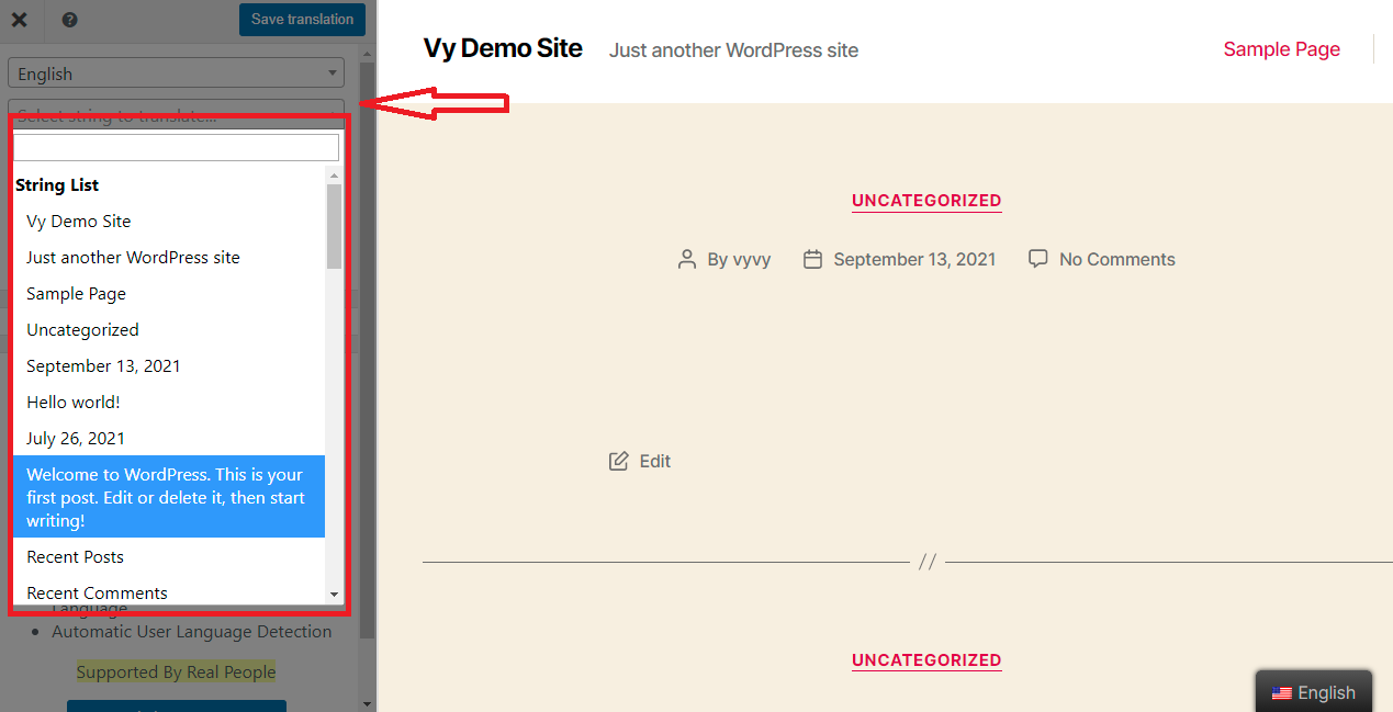 Creați un site Wordpress multilingv 8