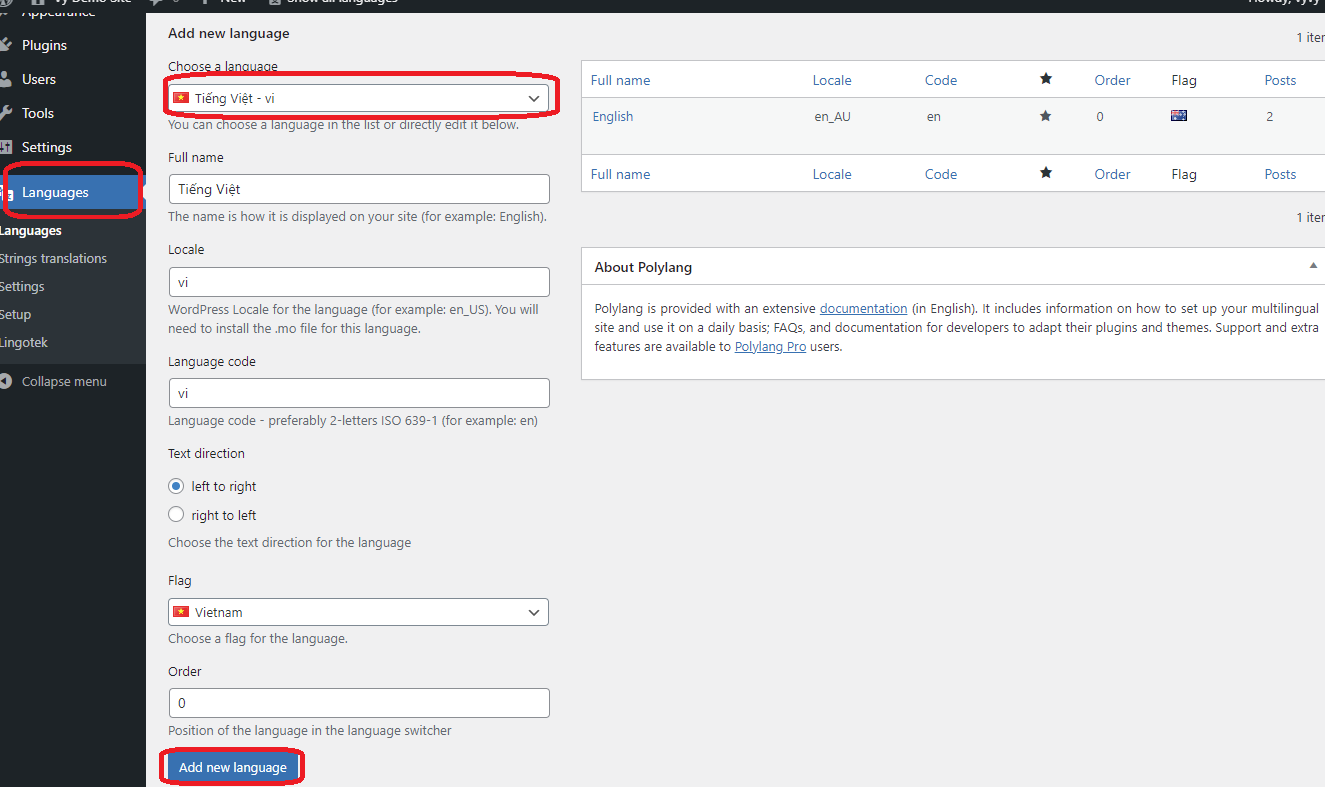 Creați un site Wordpress multilingv 12