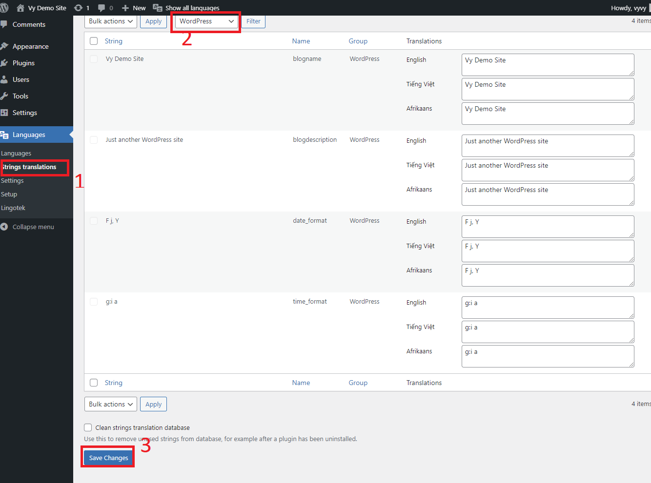 Creați un site Wordpress multilingv 14