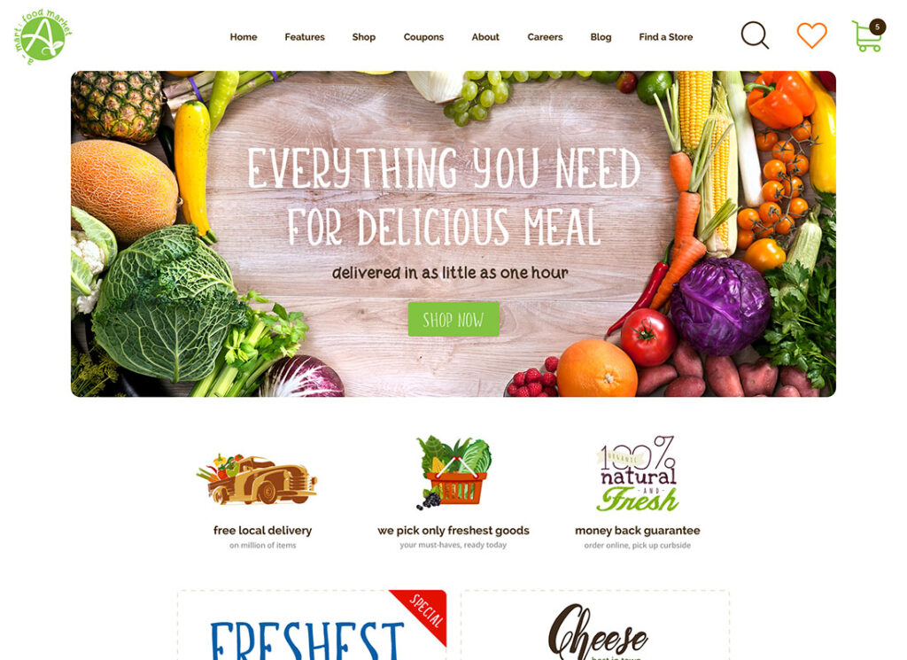 A-Markt | WordPress-Theme für den Bio-Shop