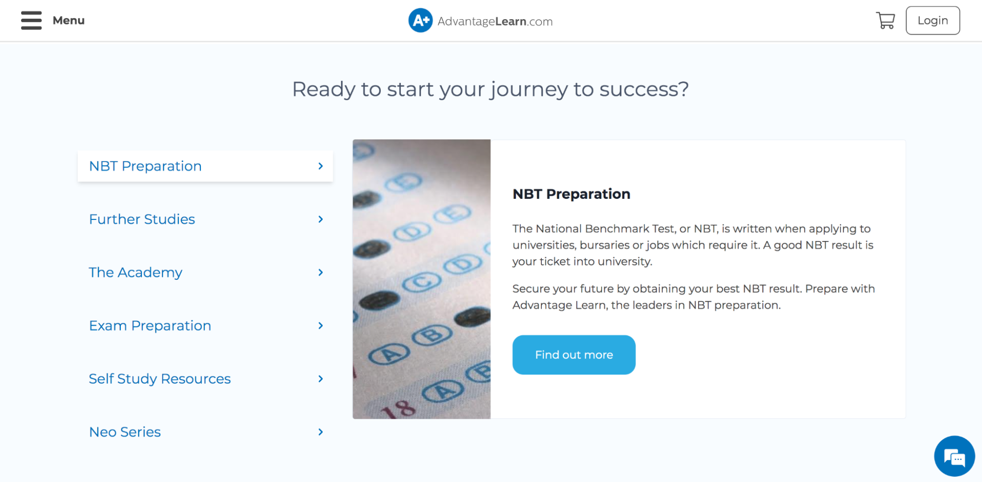 AdvatageLearn.com Curso de preparación NBT