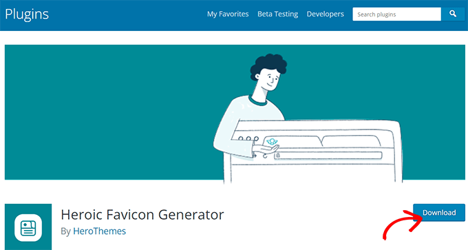 Plug-in do Gerador de Favicon Heroico