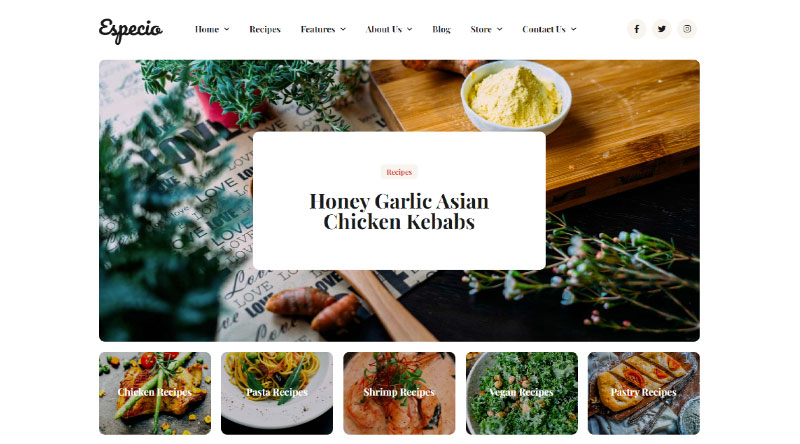 Die 7 besten WordPress-Blog-Vorlagen 15 Especio