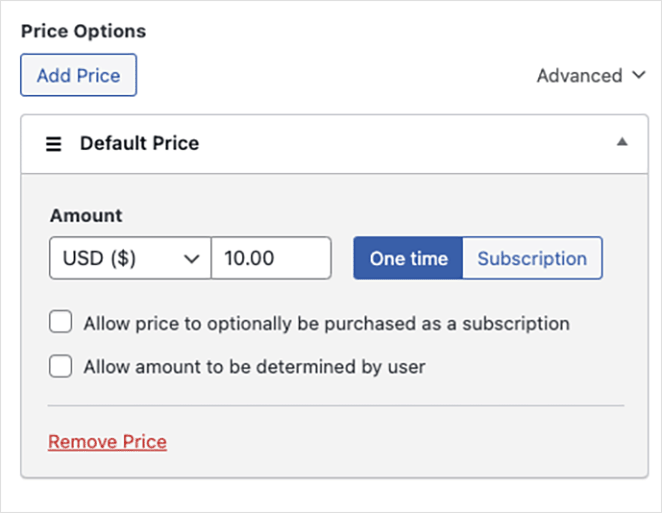 paiementboutonprixoptions - SeedProd Payment button price options