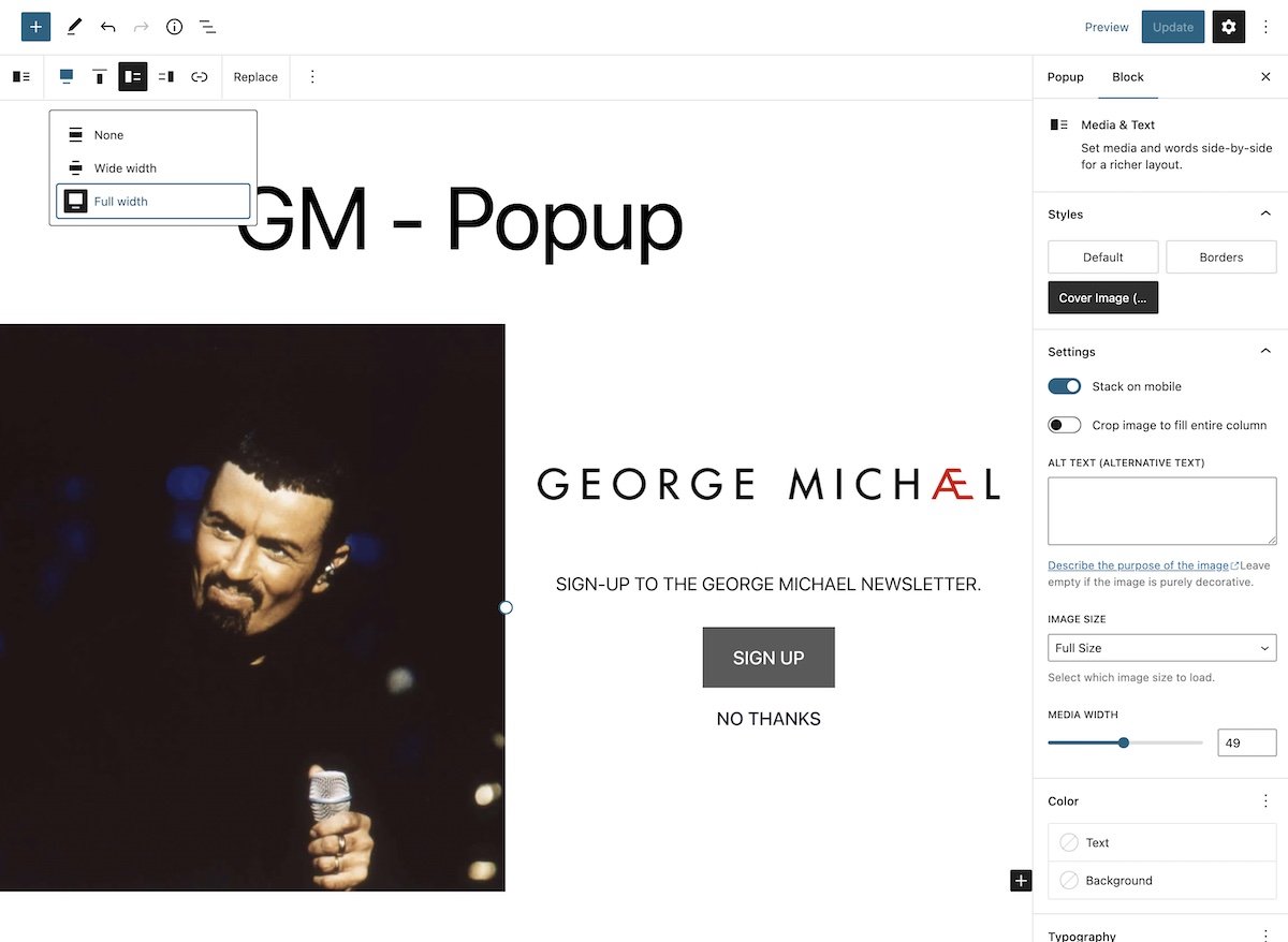 Fitur Gambar Popup