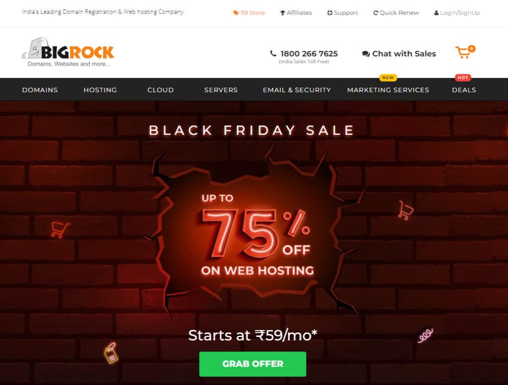 BigRock Hosting Black Friday Deal