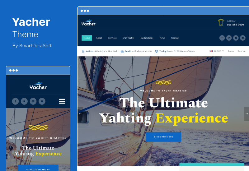 Tema Yachter - Tema WordPress per servizi di noleggio barche