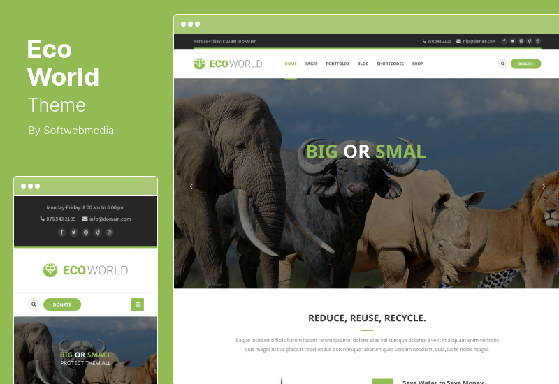 Tema Eco World - Tema WordPress Natura e Ambiente