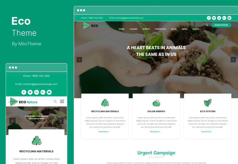 Tema Eco - Tema WordPress Natura Eco