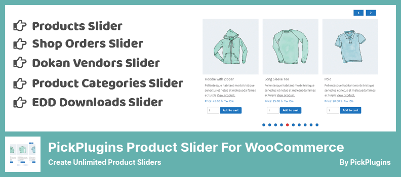 PickPlugins 产品滑块 WooCommerce 插件 - 创建无限的产品滑块