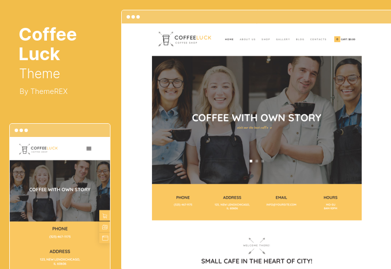 Coffee Luck Theme - 咖啡厅、餐厅和商店 WordPress 主题