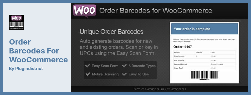 Штрих-коды заказов для плагина WooCommerce — самый продаваемый плагин штрих-кодов заказов