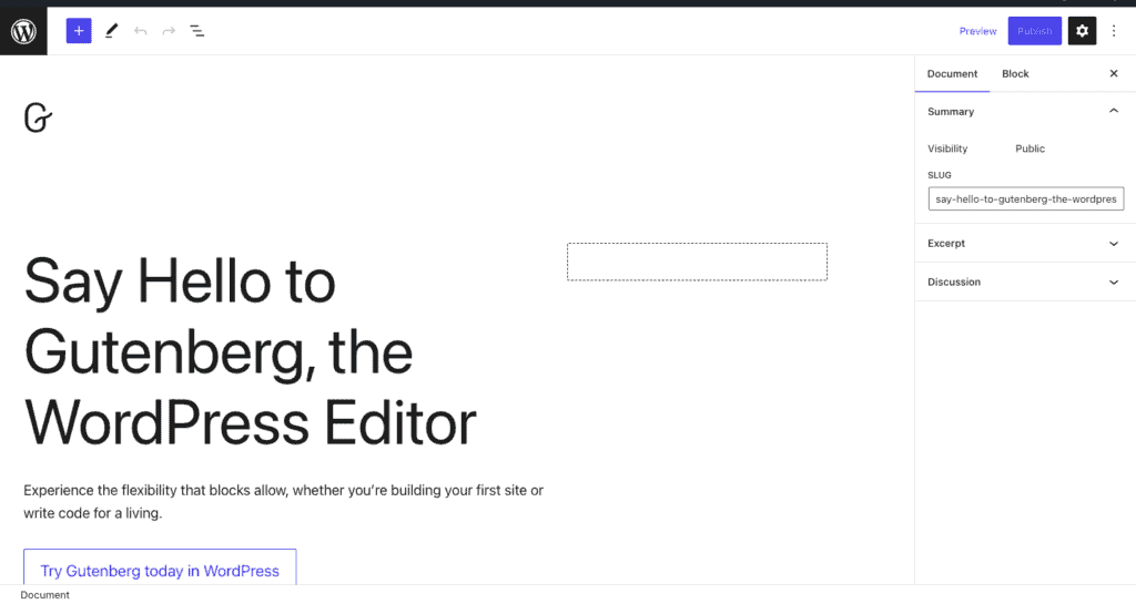 Gutenberg ブロックエディター