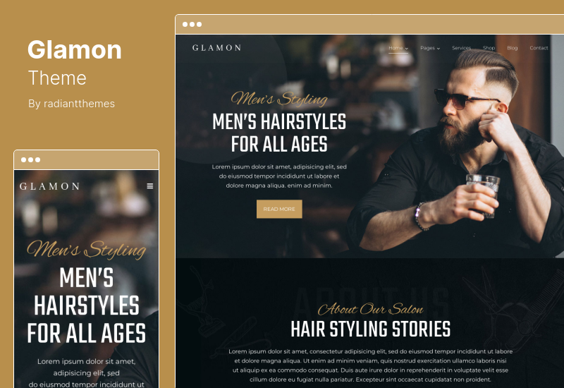 Glamon Theme - Salon & Friseursalon WordPress Theme