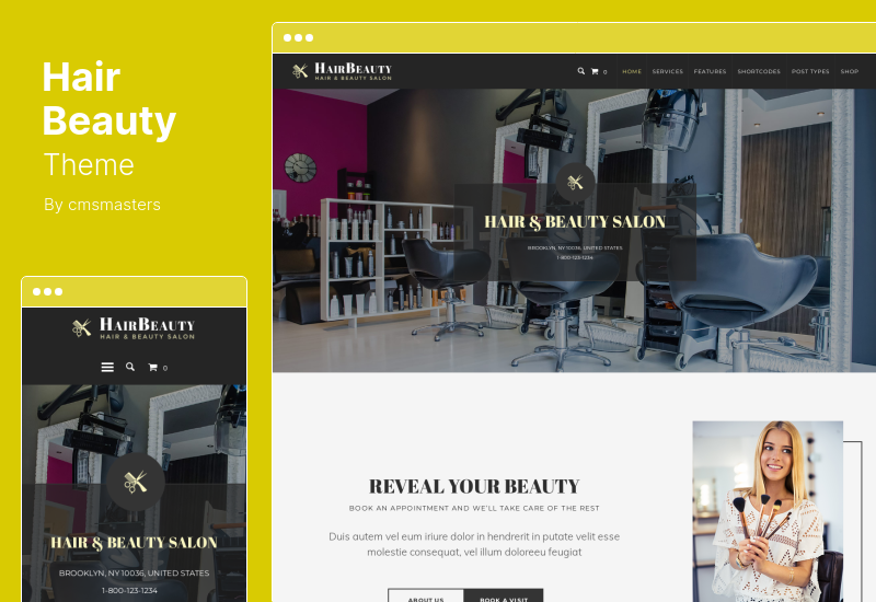 Hair Beauty Theme - Friseur und Stylist WordPress Theme