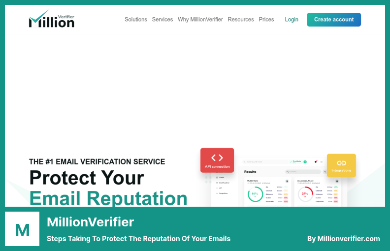 MillionVerifier - Misure adottate per proteggere la reputazione delle tue e-mail