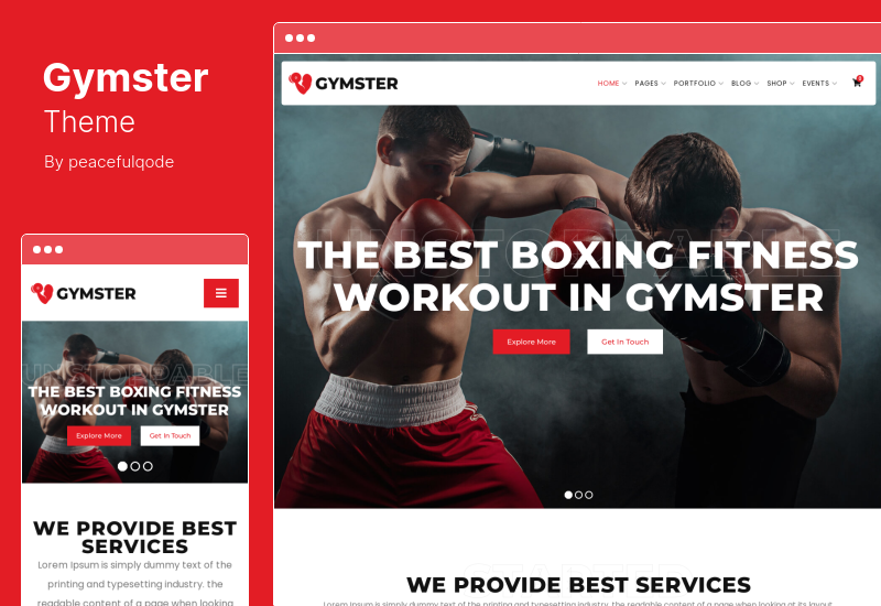 Gymster 主題 - Fitness Gym WordPress 主題
