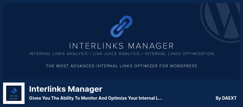 Interlinks Manager Plugin - Gibt Ihnen die Möglichkeit, Ihre internen Links zu überwachen und zu optimieren