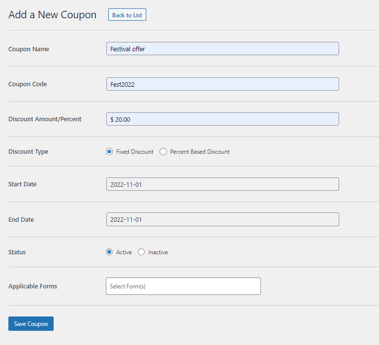 Plugin de cupom do WordPress para página do criador de cupons
