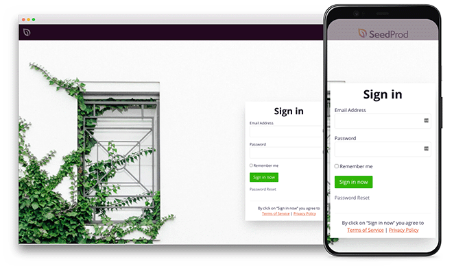 greeneryresponsivelandingpagetemplate - SeedProd Greenery responsive landing page template