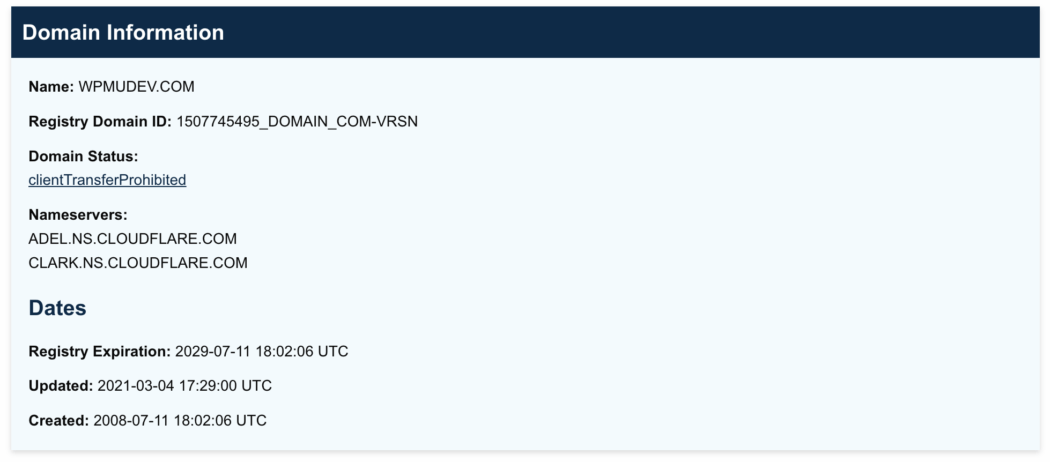 wpmudev.com 上有关 icann 的信息