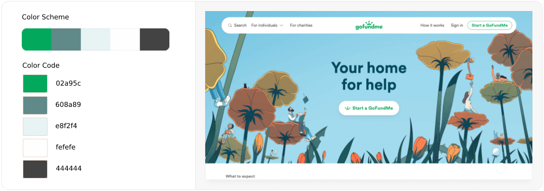 Beste Website-Farbschemata für modernes Webdesign 19 Best Color Scheme for Crowdfunding Websites