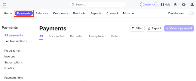 El panel de pago de Stripe
