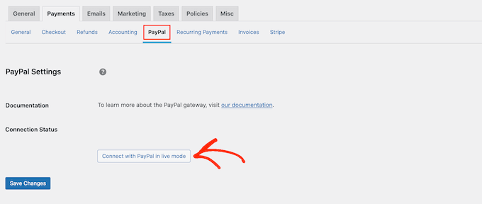 Configuración de la pasarela de pago de PayPal