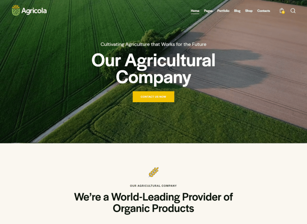 Agricolo | Tema WordPress per agricoltura e fattoria biologica